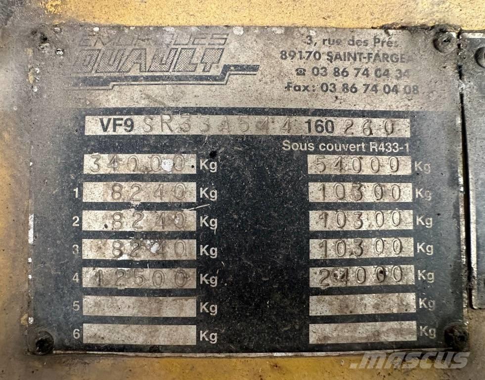 Louault SR33A Návěsy na přepravu automobilů