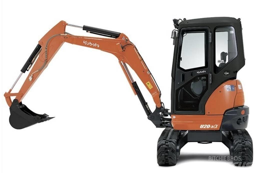 Kubota U 20-3 Mini rýpadla < 7t