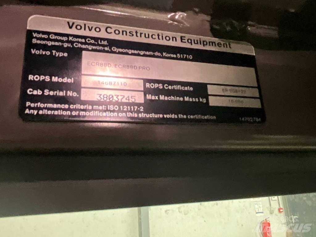 Volvo ECR 88 D Kabiny a interiér