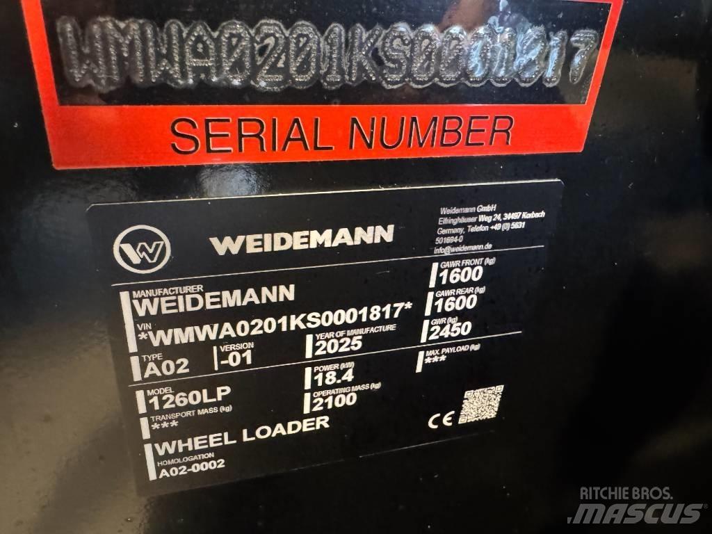 Weidemann 1260 LP Smykem řízené nakladače