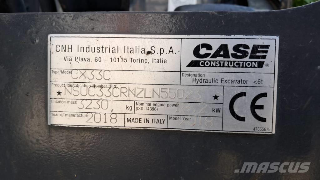 CASE CX 33 C Mini rýpadla < 7t