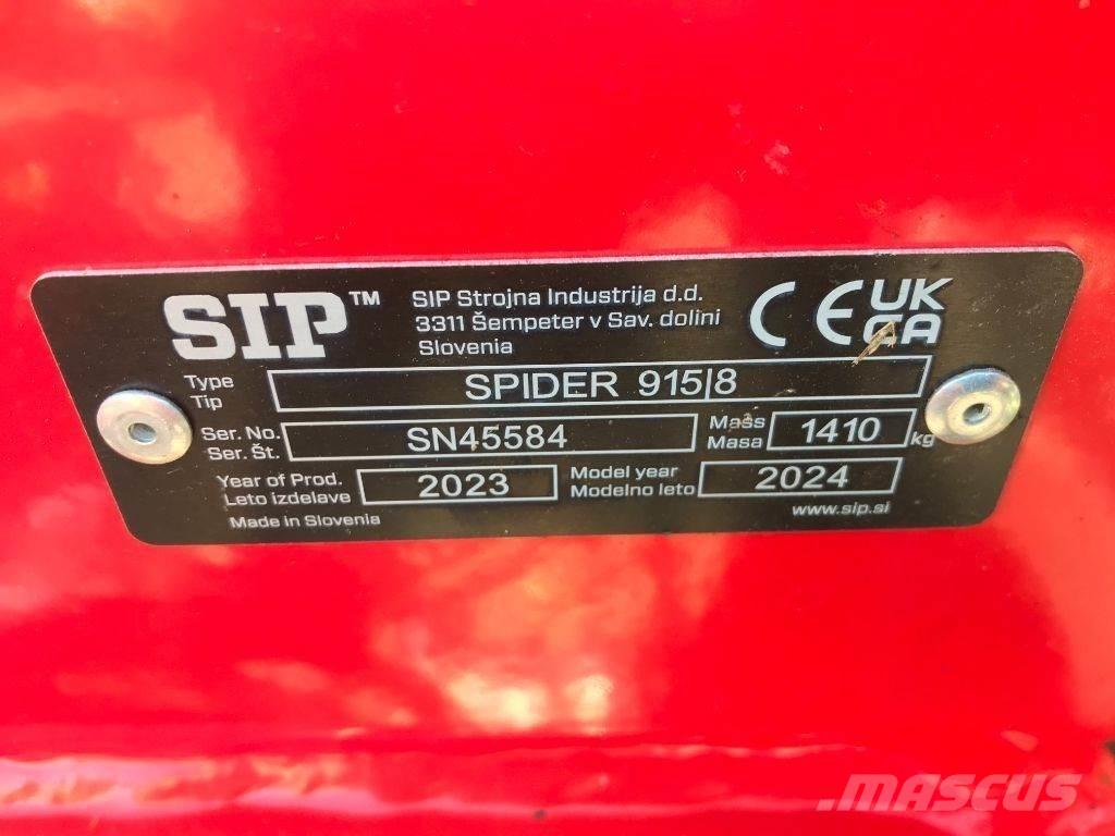 SIP SPIDER 915 / 8 Obraceče a shrabovače sena
