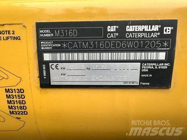 CAT CAT M316D Kolová rýpadla