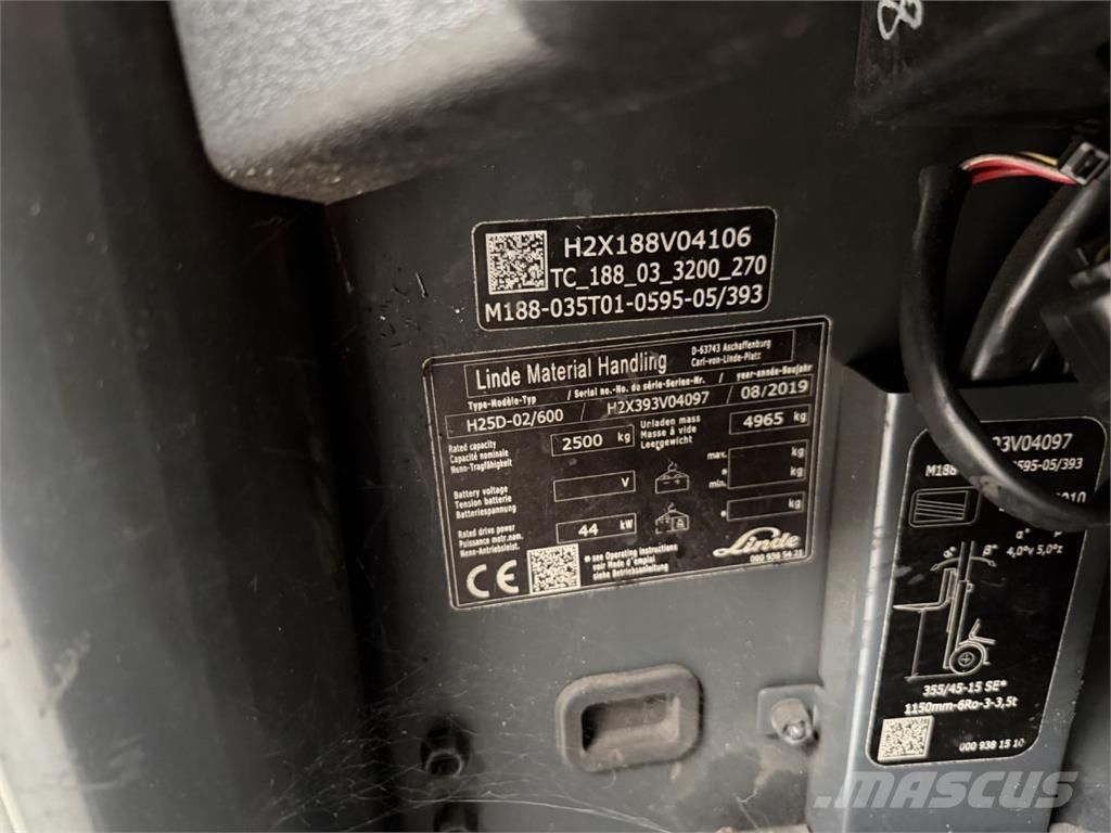 Linde H25D-02/600 Dieselové vozíky