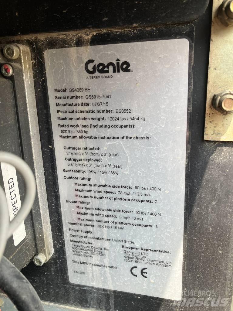 Genie GS 4069 BE Nůžková zvedací plošina