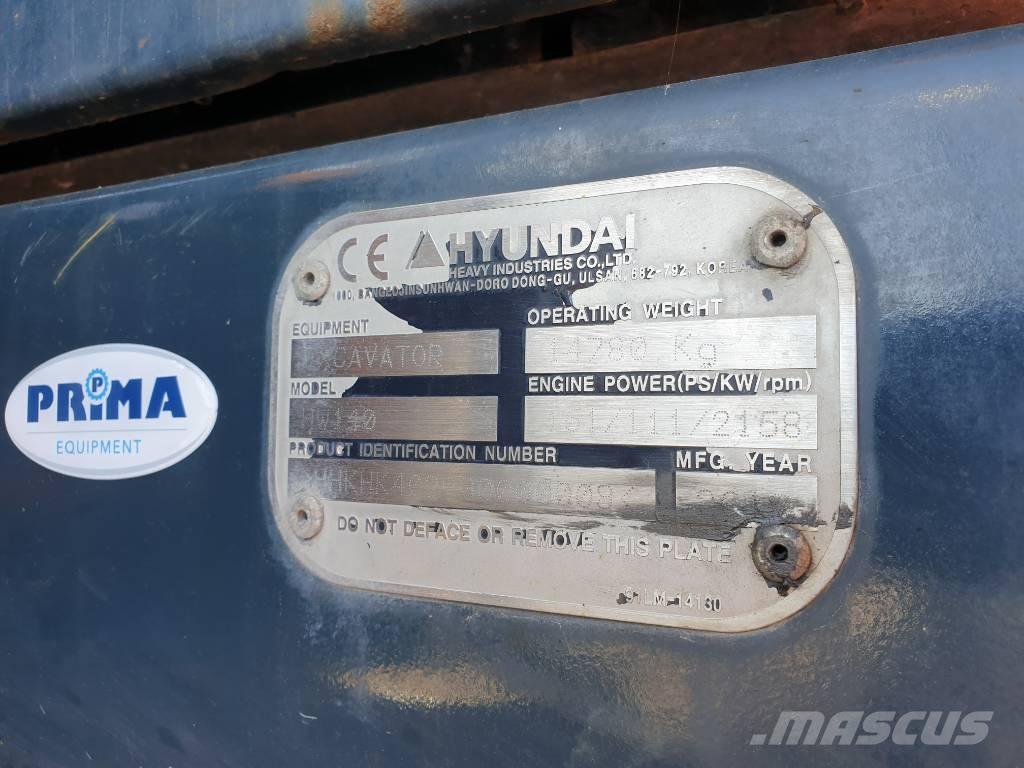 Hyundai HW 140 Kolová rýpadla