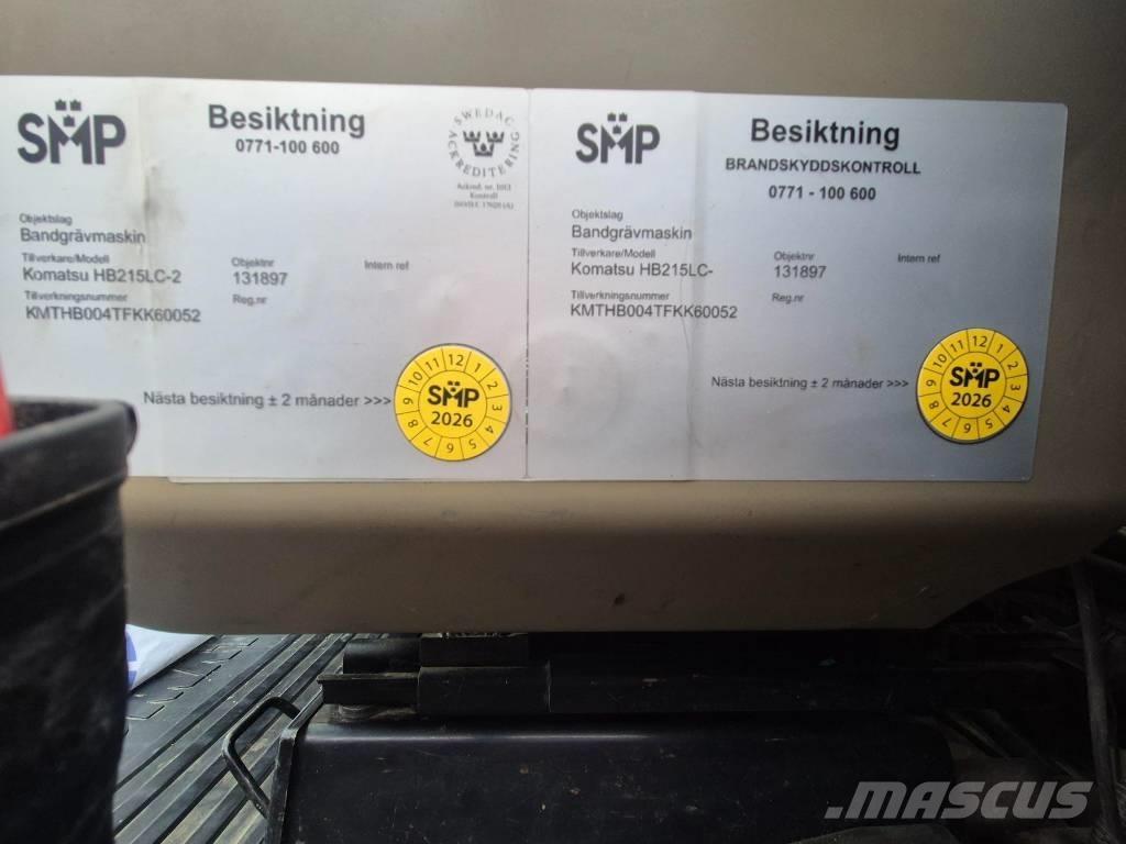 Komatsu HB215LC-2 Pásová rýpadla