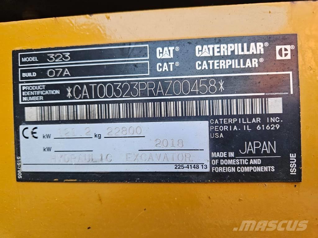 CAT 323 Pásová rýpadla