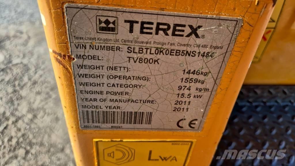 Terex TV 800 Tandemové válce