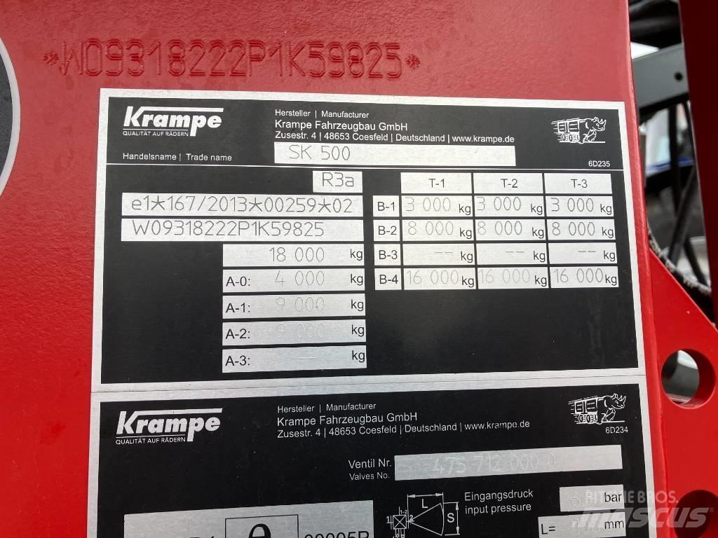 Krampe SK 500 Sklápěcí přívěs