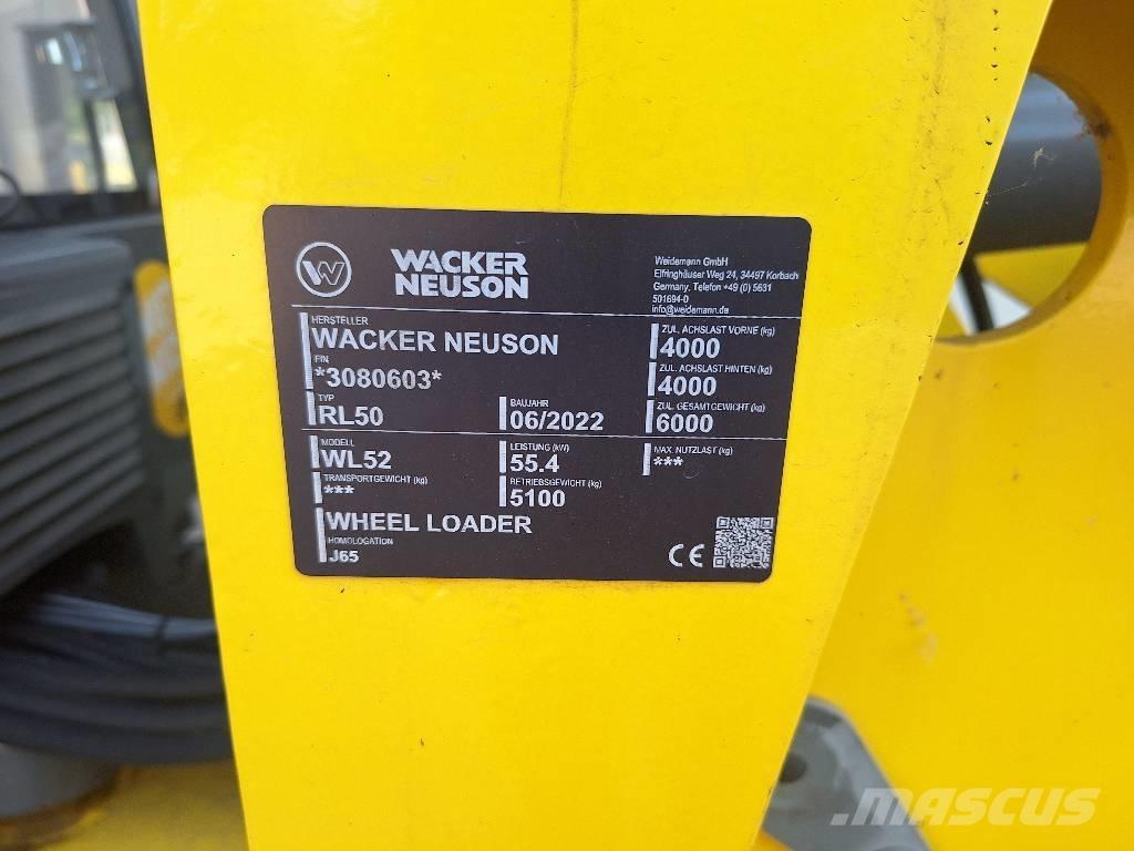 Wacker Neuson WL 52 Kolové nakladače