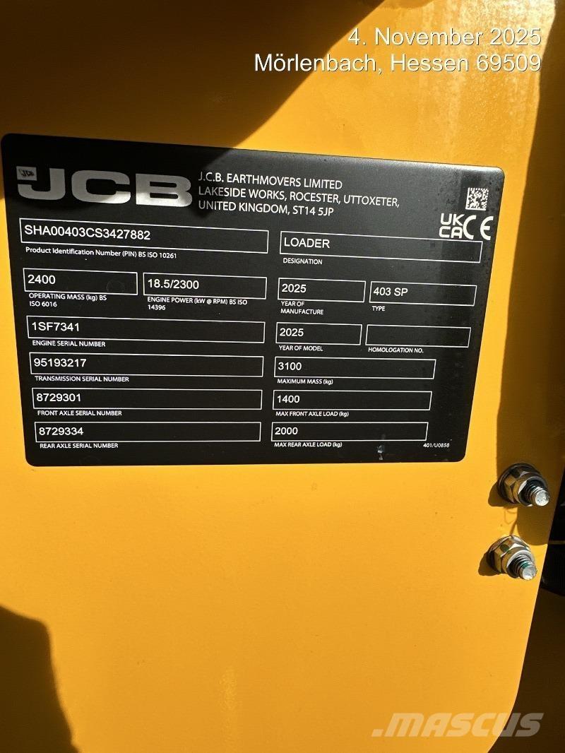 JCB 403 Kolové nakladače