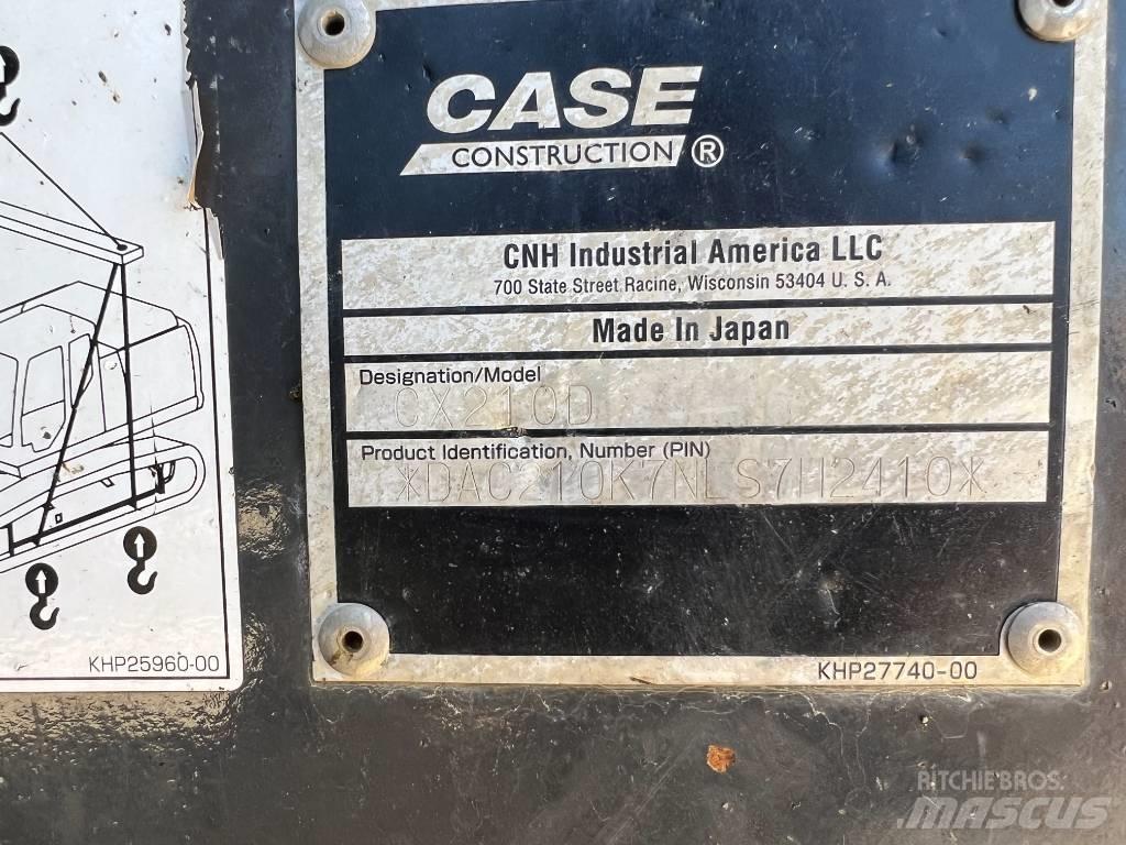 CASE CX 210 D Pásová rýpadla