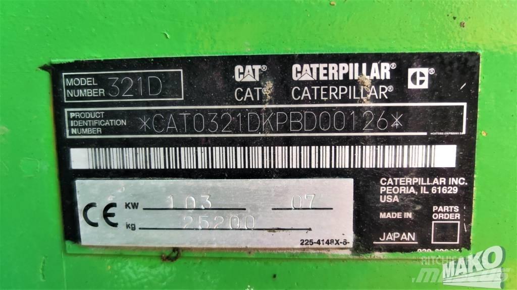 CAT 321 D Pásová rýpadla