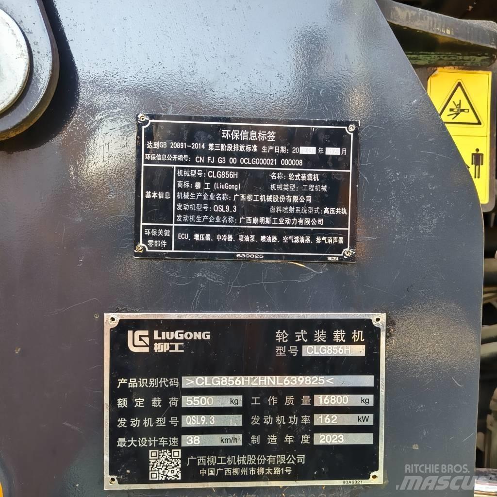 LiuGong 865H Kolové nakladače
