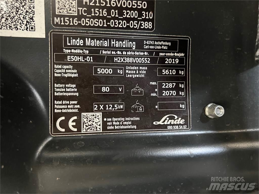 Linde E50HL-01 Akumulátorové vozíky