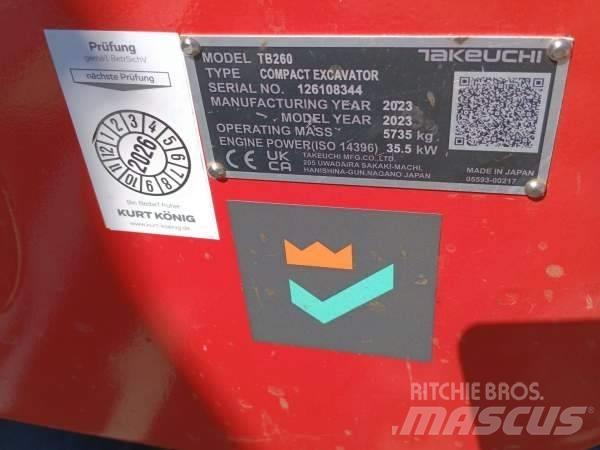 Takeuchi TB 260 Mini rýpadla < 7t
