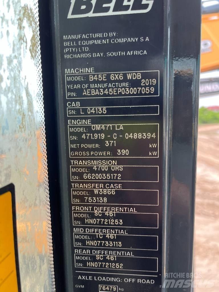 Bell B45E Kloubové dempry