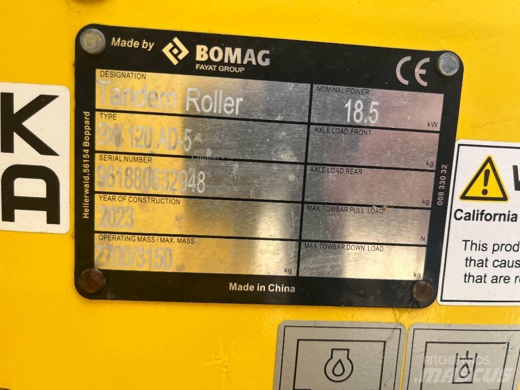 Bomag BW 120 AD-5 Tandemové válce