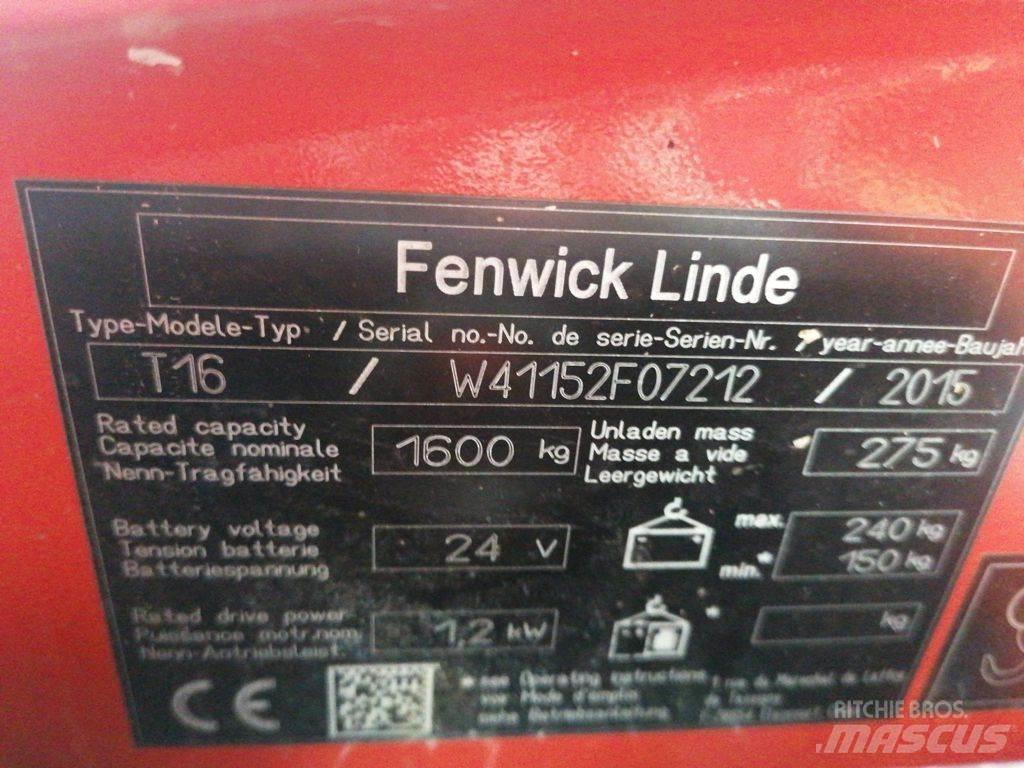 Linde T16 Nízkozdvižný vozík