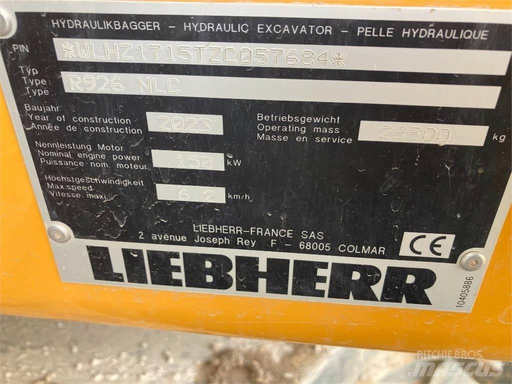 Liebherr R926 Pásová rýpadla