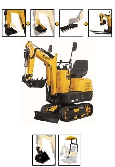 Kraft KE08TY Mini rýpadla < 7t