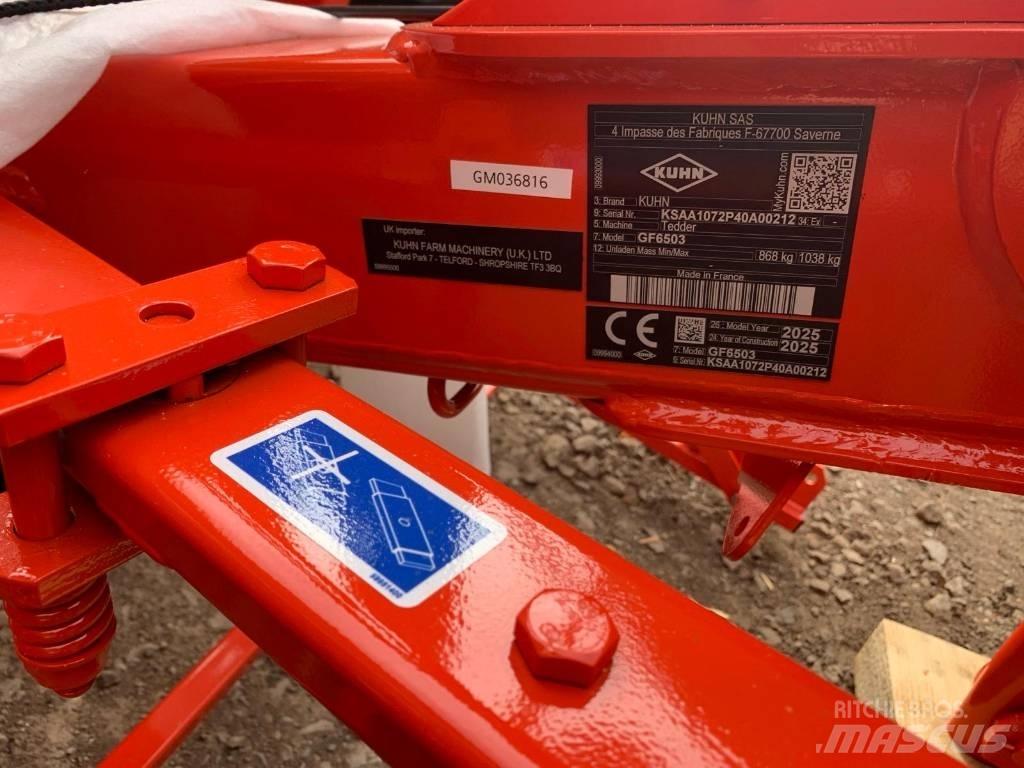 Kuhn GF6503 TEDDER Obraceče a shrabovače sena