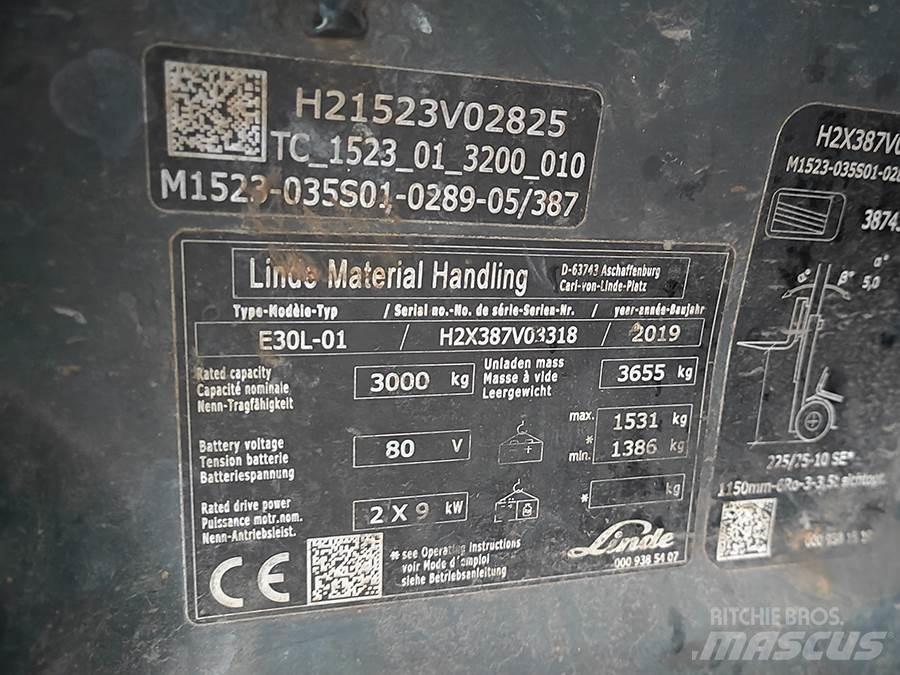 Linde E30L-01 Akumulátorové vozíky