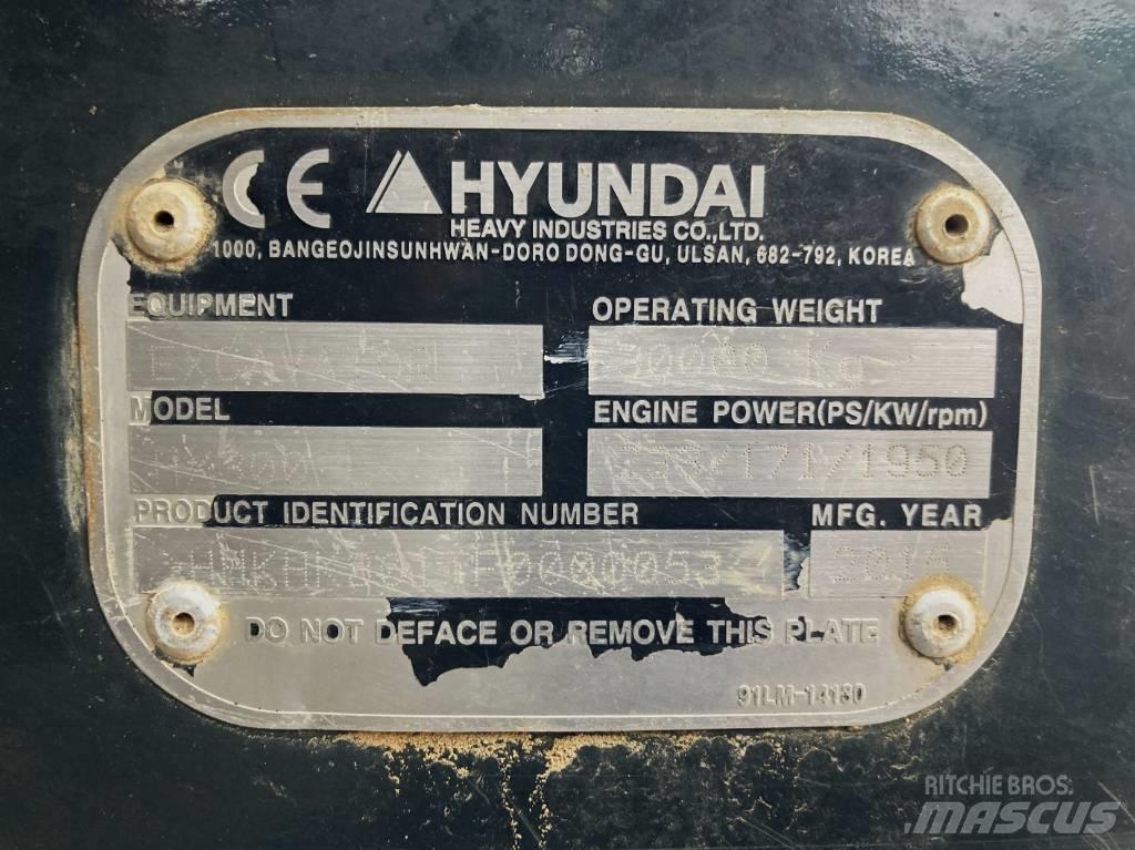 Hyundai HX 300 L Pásová rýpadla