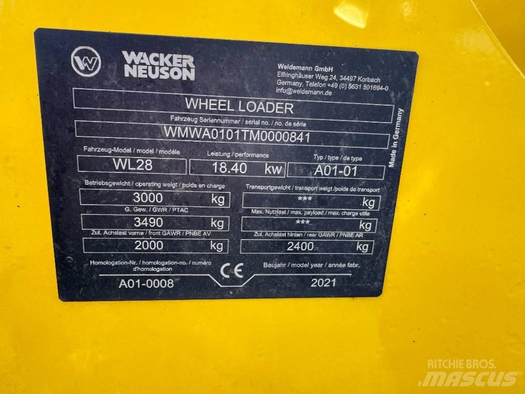 Wacker Neuson WL28 Kolové nakladače