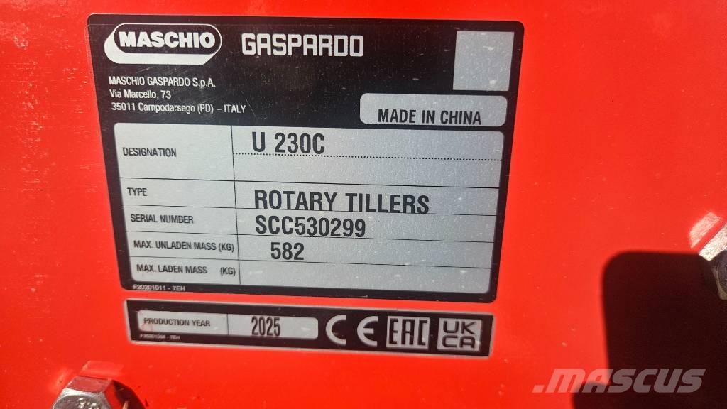  Mashio U 230C Další stroje na zpracování půdy a příslušenství