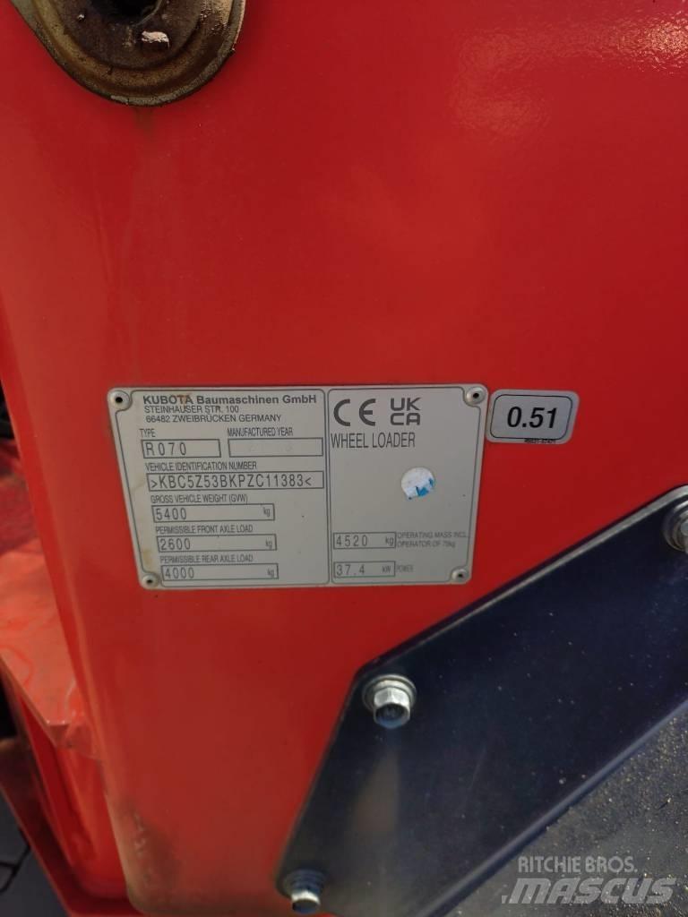 Kubota R 070 Kolové nakladače