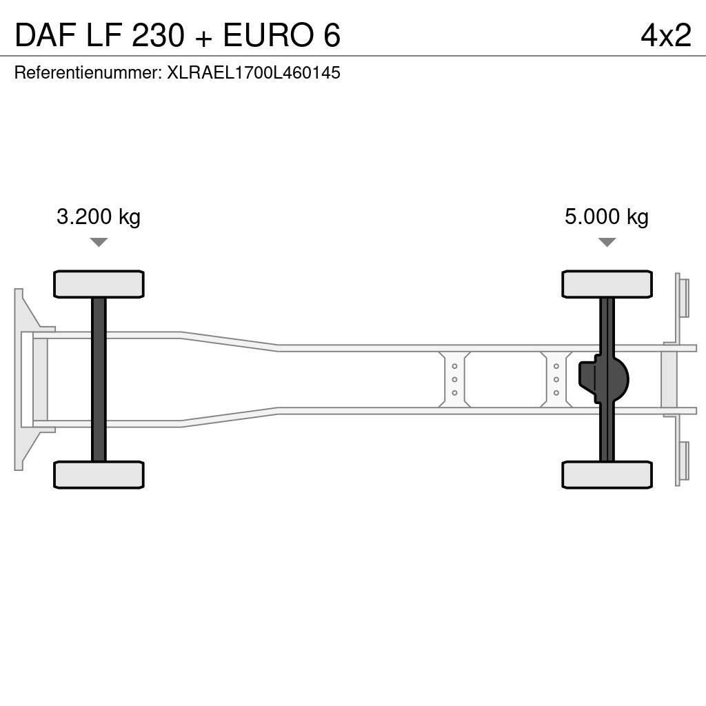 DAF LF 230 + EURO 6 Skříňová nástavba