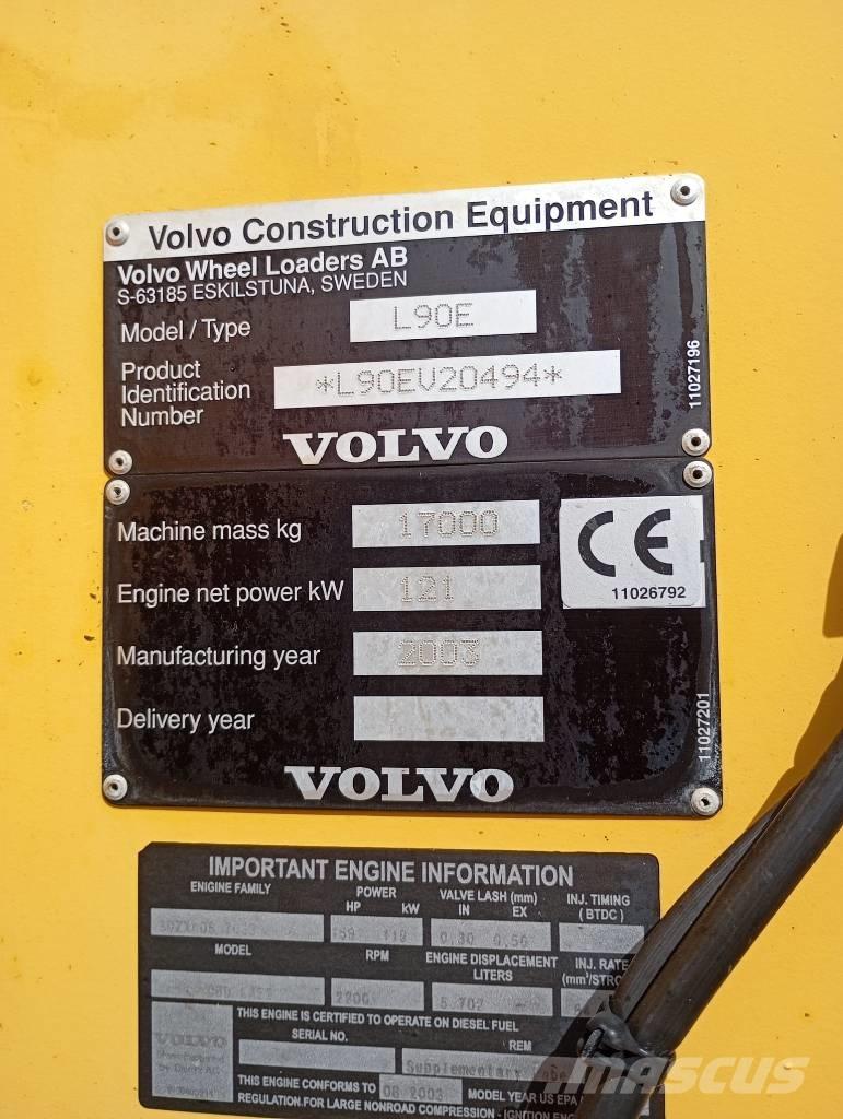 Volvo Radlader L90E Kolové nakladače