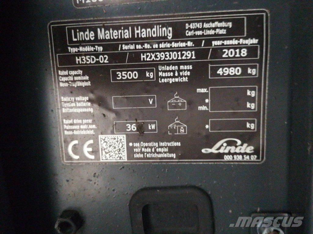 Linde H35D-02 Dieselové vozíky