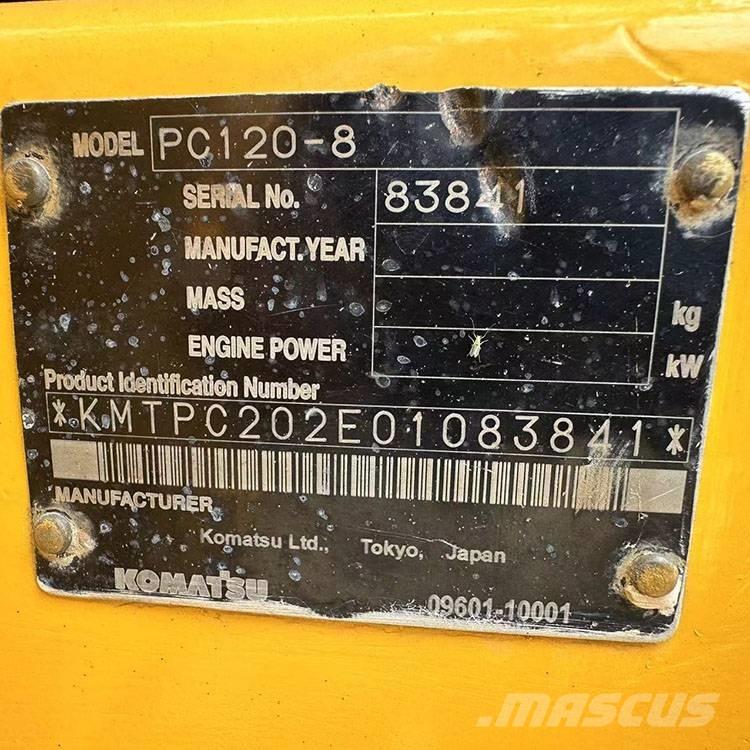 Komatsu PC 120-8 Pásová rýpadla
