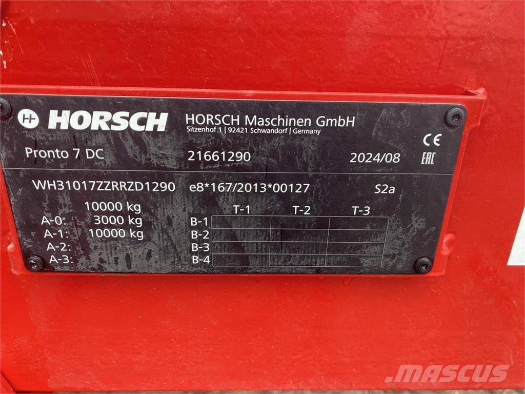 Horsch Pronto 7DC Mechanické secí stroje