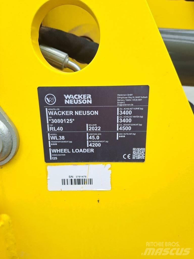 Wacker Neuson WL38 Kolové nakladače