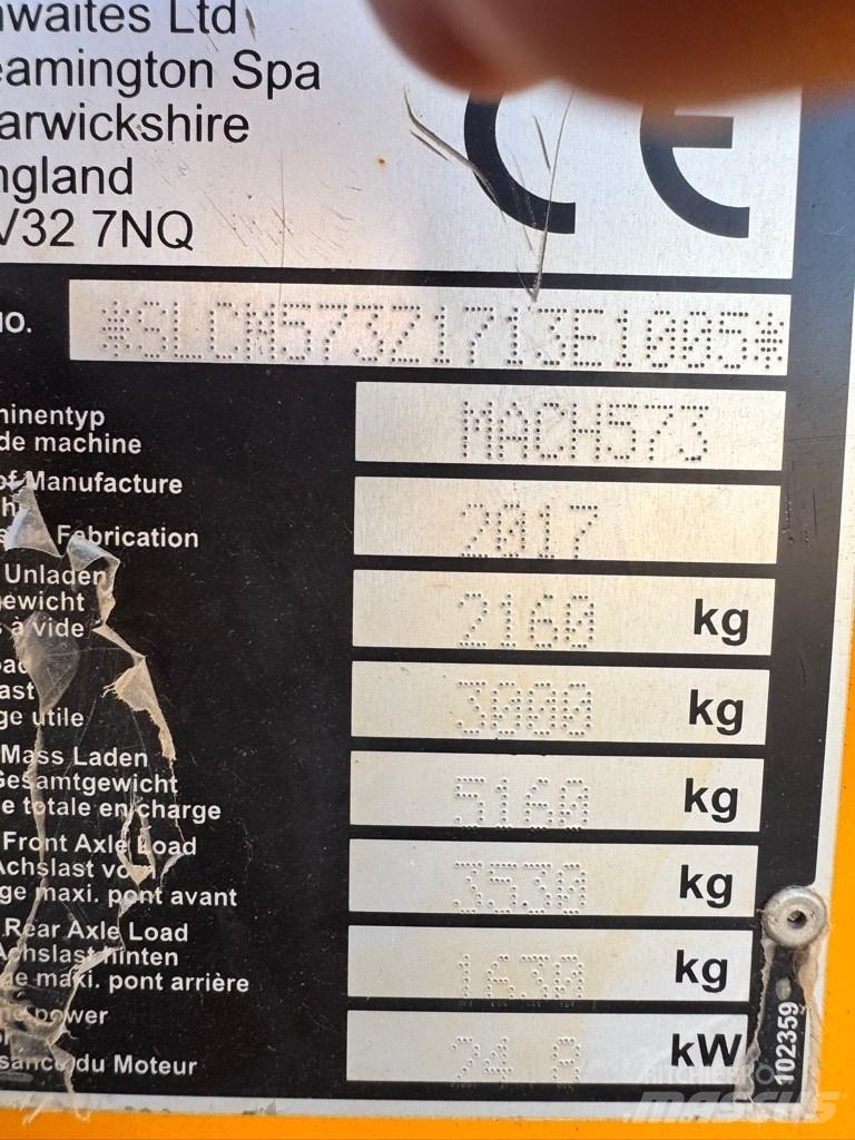 Thwaites 3 tonne Vyklápěcí dempry