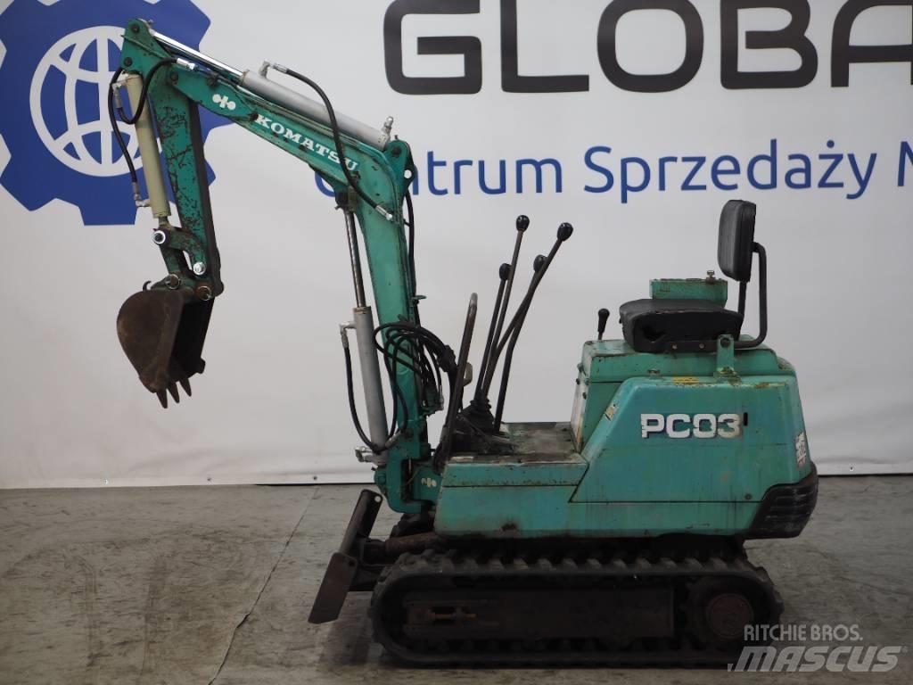 Komatsu PC03-1 Mini rýpadla < 7t