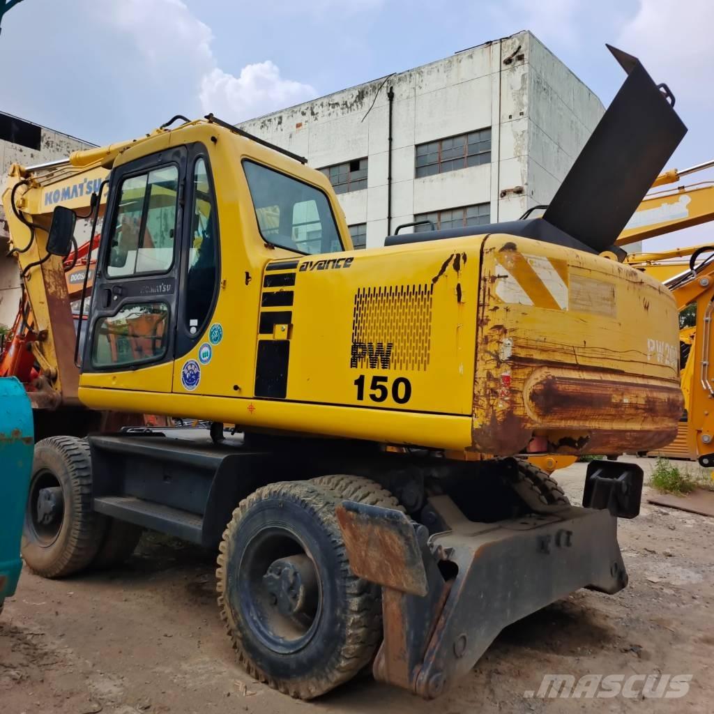 Komatsu PW 150 Kolová rýpadla