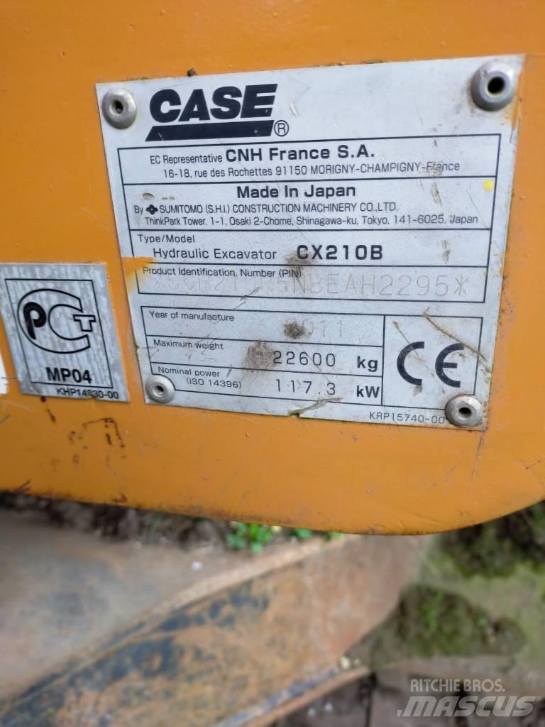 CASE 210 CX B Pásová rýpadla