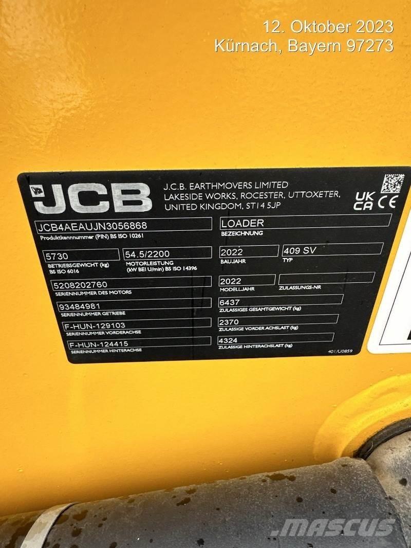 JCB 409 Kolové nakladače