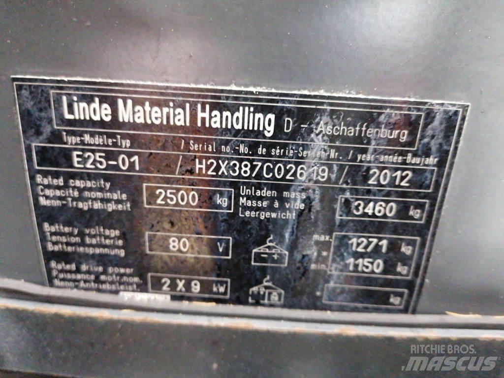 Linde E25-01 Akumulátorové vozíky