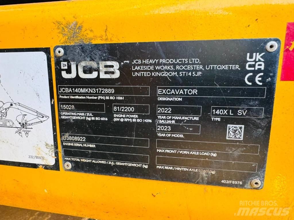 JCB 140 X Pásová rýpadla