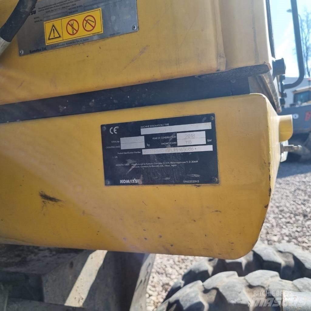 Komatsu PW160 - 11 Kolová rýpadla