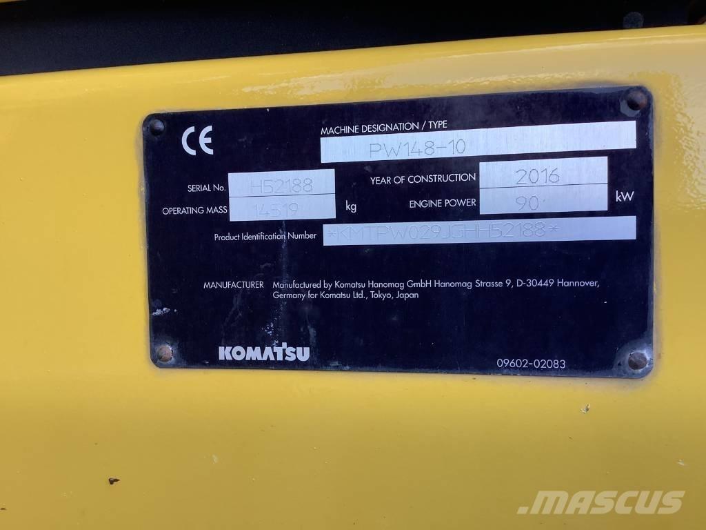 Komatsu PW148-10 Kolová rýpadla