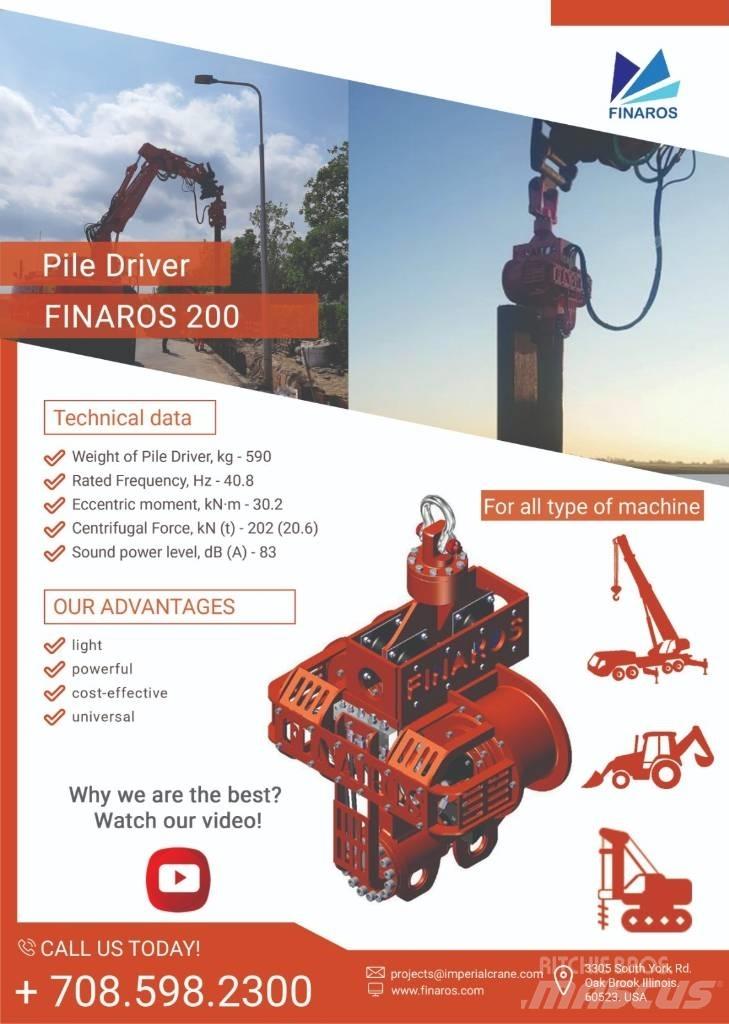  Finaros FR200 Hydraulická beranidla na zatloukání pilotů