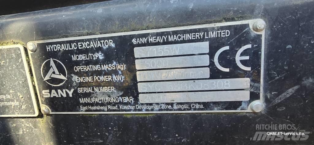 Sany SY 155 W Kolová rýpadla