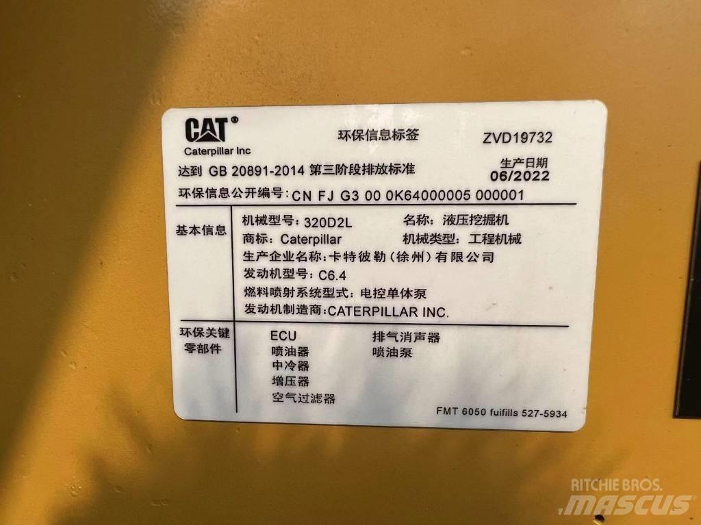 CAT 320 D Pásová rýpadla